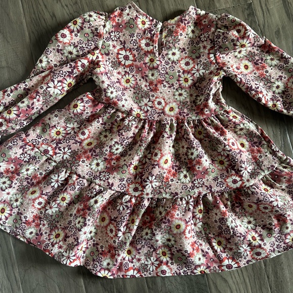 New Floral Fall Dress with Tights size 5 - Picture 6 of 7